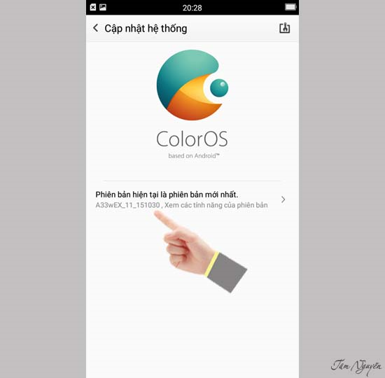 Nếu phiên bản như trong hình là bạn đã thành công.